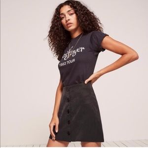 Reformation Button Up skirt